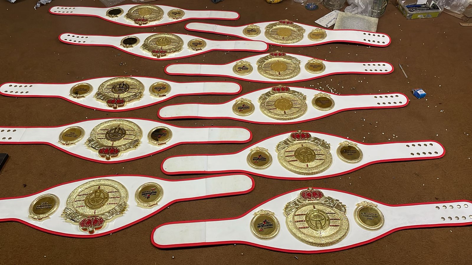 The new Asia Pacific championship belts are going out this week