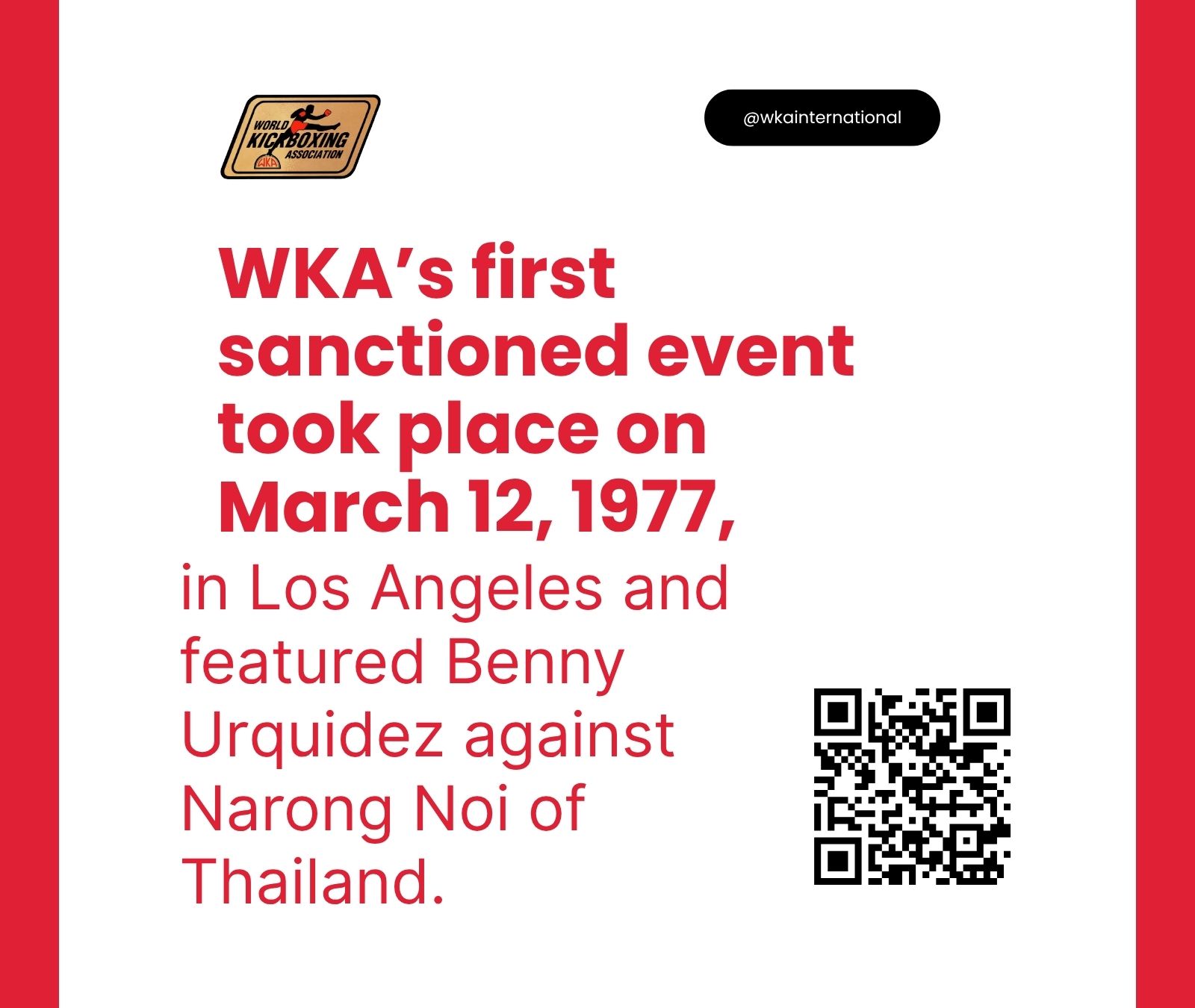 WKA’s first sanctioned event