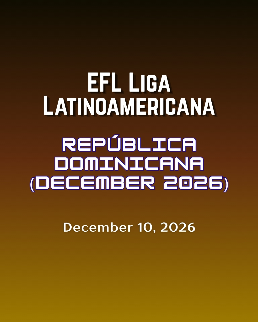 Elite Fight League Latin America – Dominican Republic 2026