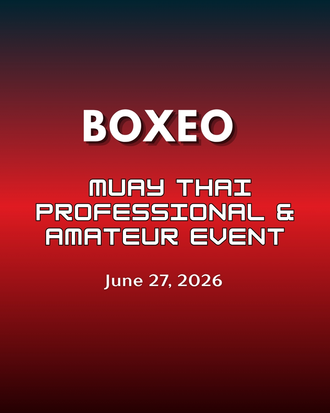 Boxeo 2026 – Professional and Amateur Muay Thai Showcase